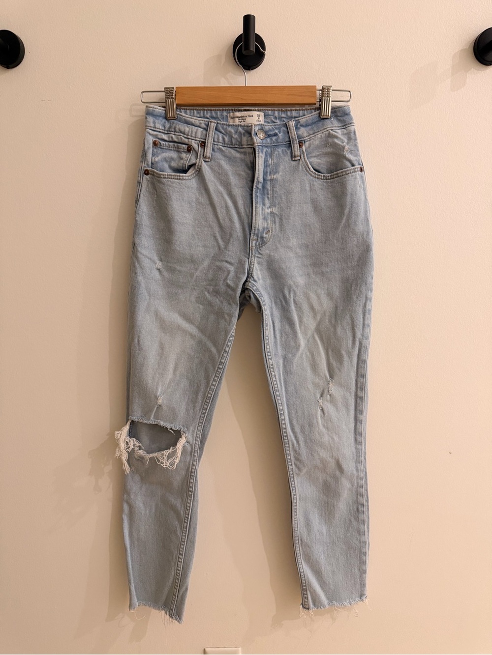 Abercrombie Light Wash Skinny High-Rise Jeans